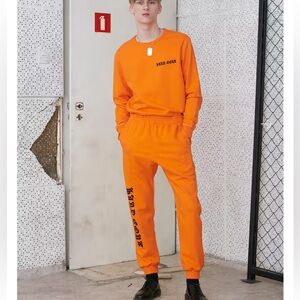 Misbhv "Hardcore" Sweatpants in Orange